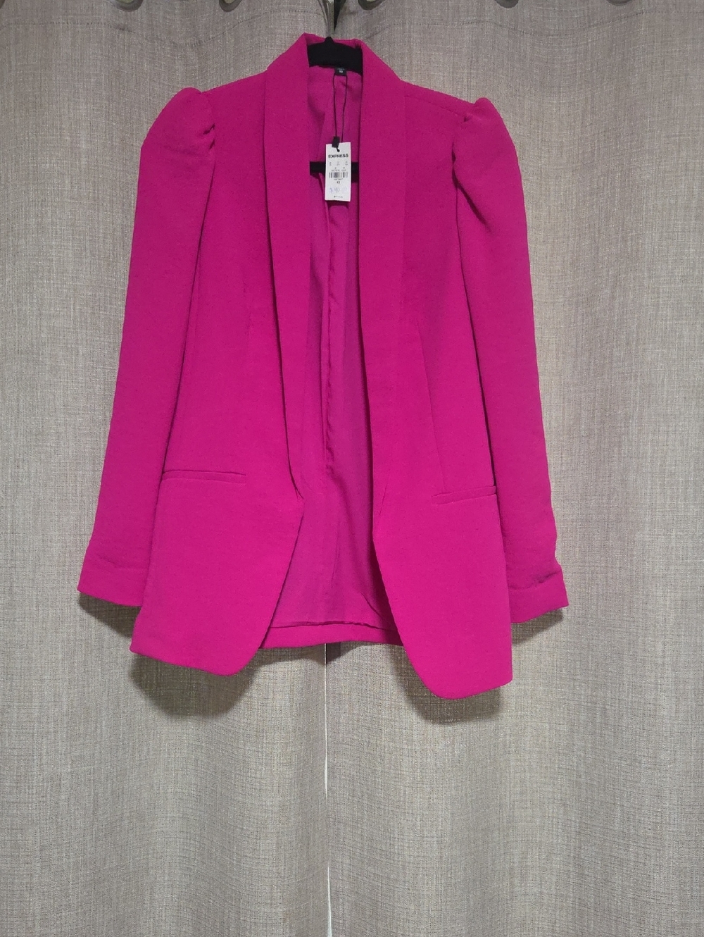 Express Fuchsia Open-Front Blazer Jacket